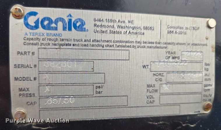 image for item DR3909 2017 Genie GTH-5519 telehandler
