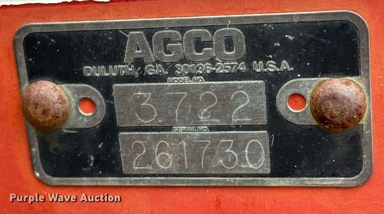 image for item DU9300 AGCO 3722 manure spreader