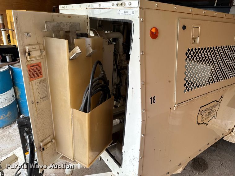 image for item DU9365 2002 Sewer Equipment Co. 747-FR2000 sewer jetter trailer