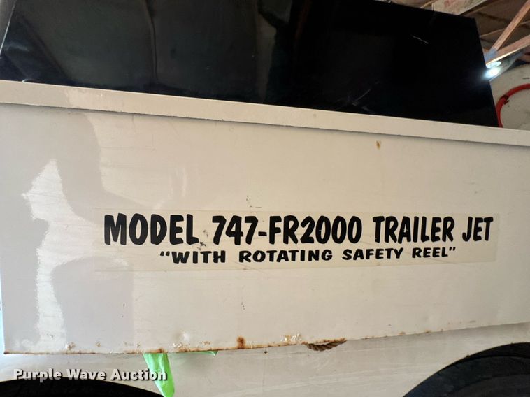 image for item DU9365 2002 Sewer Equipment Co. 747-FR2000 sewer jetter trailer