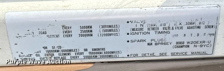 image for item DU9375 1992 Daihatsu 43RO mini truck