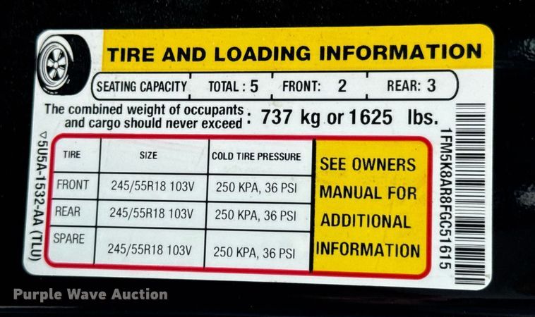 image for item DU9377 2015 Ford Explorer Police Interceptor SUV