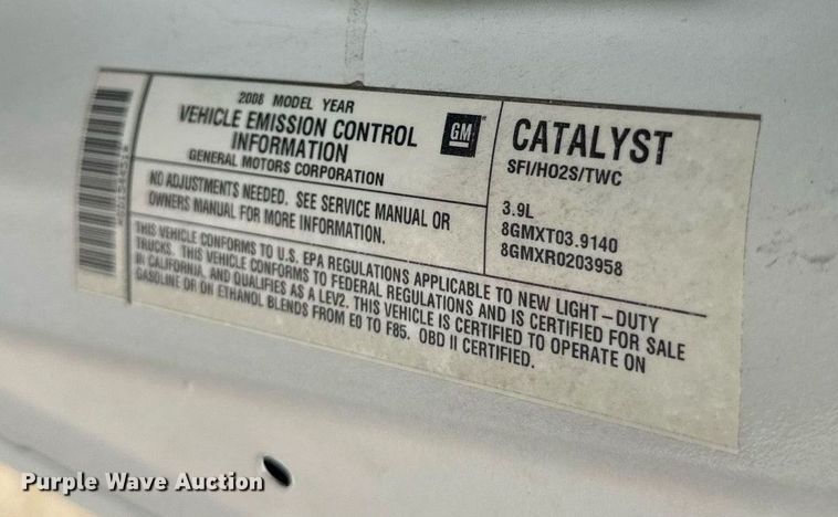 image for item DW3403 2008 Chevrolet Uplander LS van