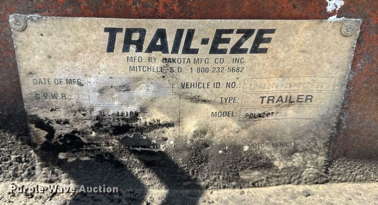 image for item DW3406 1997 Dakota  PDLX20TC31 tilt deck equipment trailer