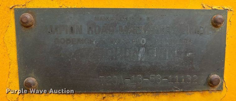 image for item DX8036 1978 Champion 720A motor grader