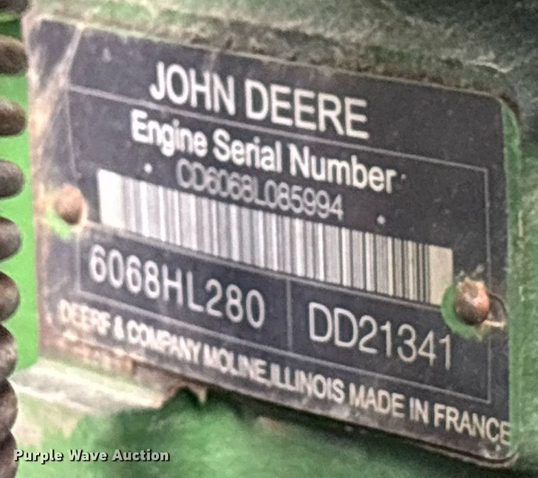 image for item DY0342 2012 John Deere 7130 MFWD tractor