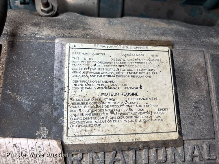 image for item DY0346 2006 International 7400 dump truck