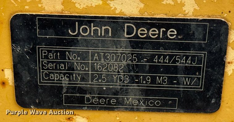 image for item DY0354 2006 John Deere 444J wheel loader