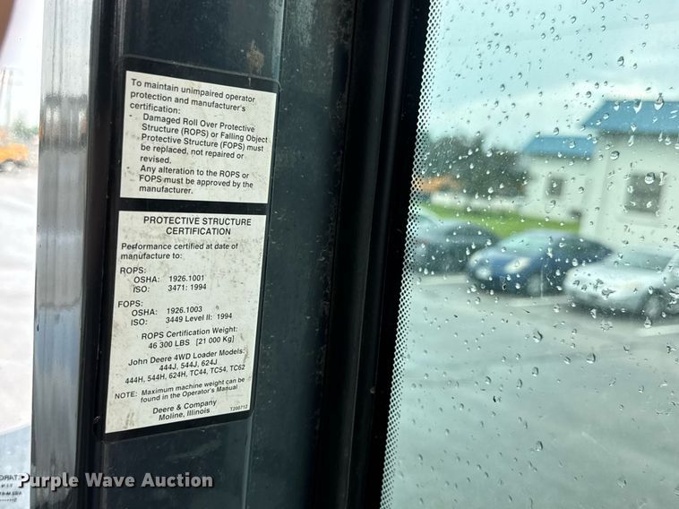 image for item DY0354 2006 John Deere 444J wheel loader