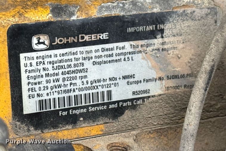 image for item DY0354 2006 John Deere 444J wheel loader