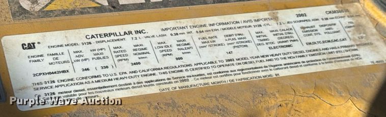 image for item DY0381 2003 Thomas Built school bus