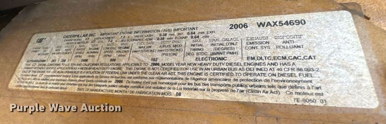 image for item DY0383 2008 Blue Bird BB Conventional school bus