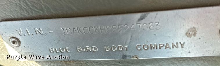 image for item DY0383 2008 Blue Bird BB Conventional school bus