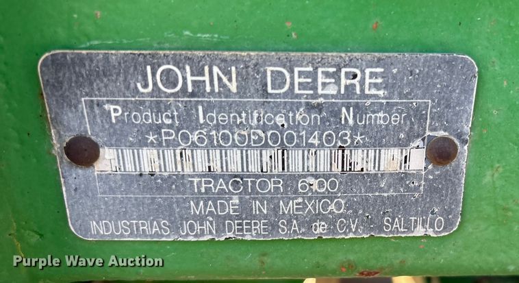 image for item DY0753 2009 John Deere 6100D  tractor