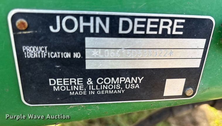 image for item DY0756 2007 John Deere 6415 tractor