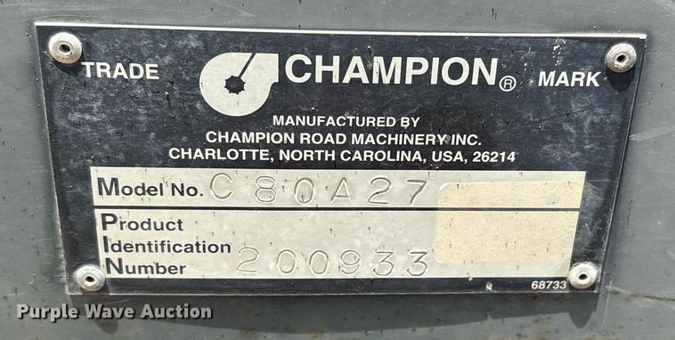 image for item DY0758 2001 Volvo C80A27 motor grader