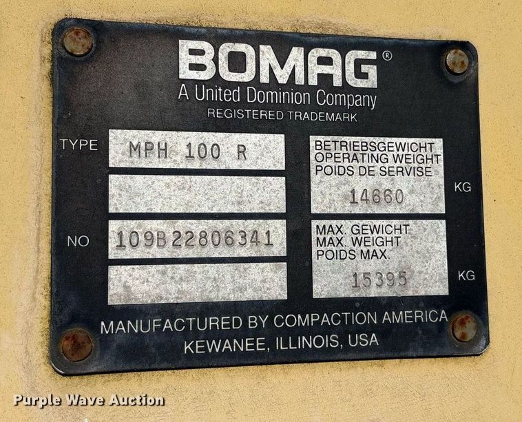 image for item DY0759 Bomag MPH100R soil stabilizer / recycler