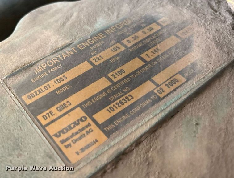 image for item DY0760 2006 Volvo G940 motor grader