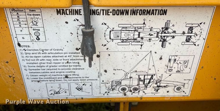 image for item DY0762 2012 Volvo G930B motor grader