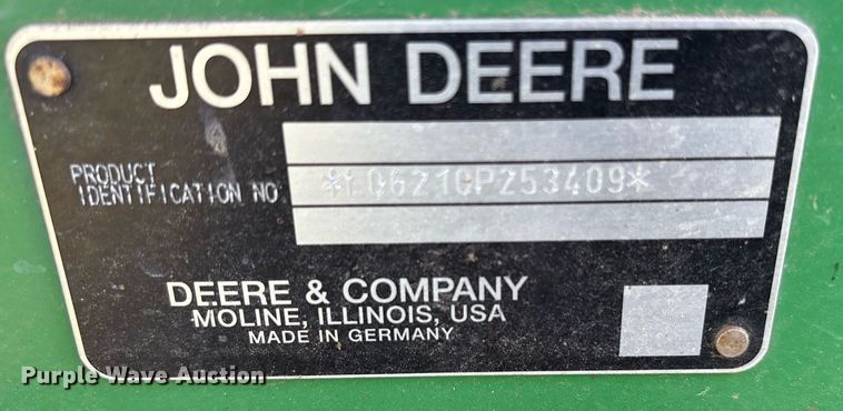 image for item DY0763 1999 John Deere 6210 tractor