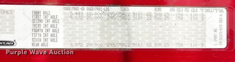 image for item DY0766 2013 Freightliner Cascadia dump truck