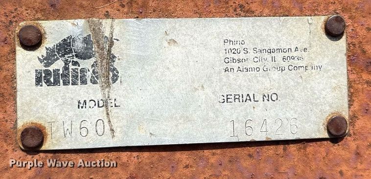 image for item DY0768 Rhino TW60 rotary mower