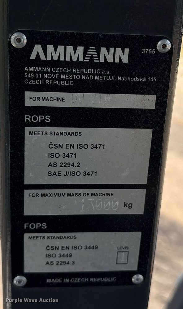 image for item DY0776 2019 Case DV210CD combination roller