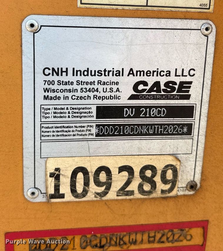 image for item DY0776 2019 Case DV210CD combination roller