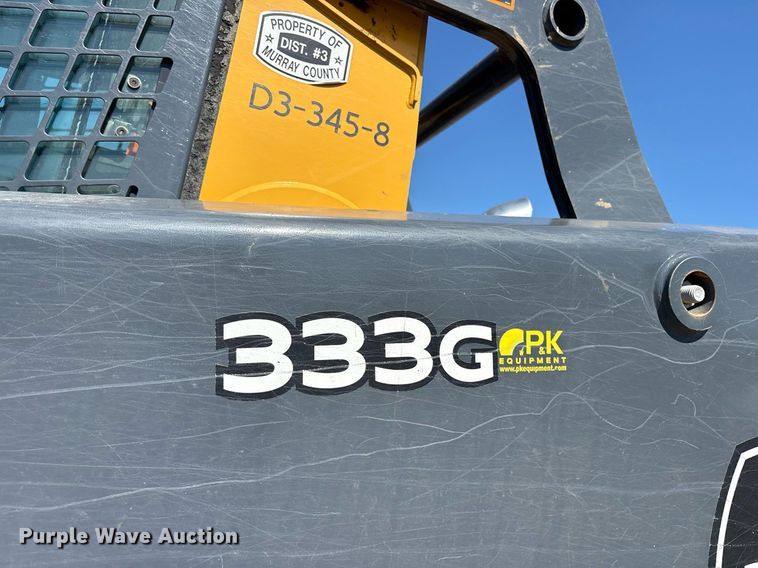 image for item DY0813 2020 John Deere 333G tracked skid steer loader