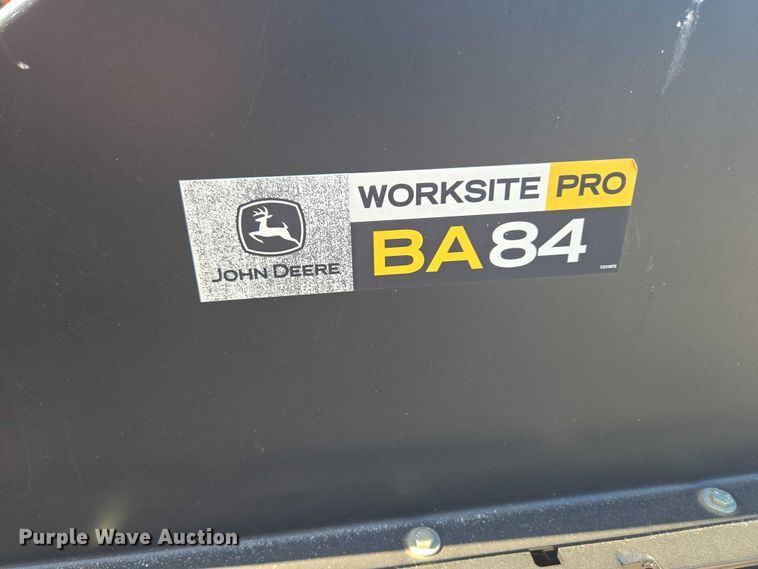 image for item DY0815 John Deere BA84 skid steer broom