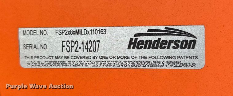 image for item DY0827 Henderson FSP2X8XMILDX110163 spreader