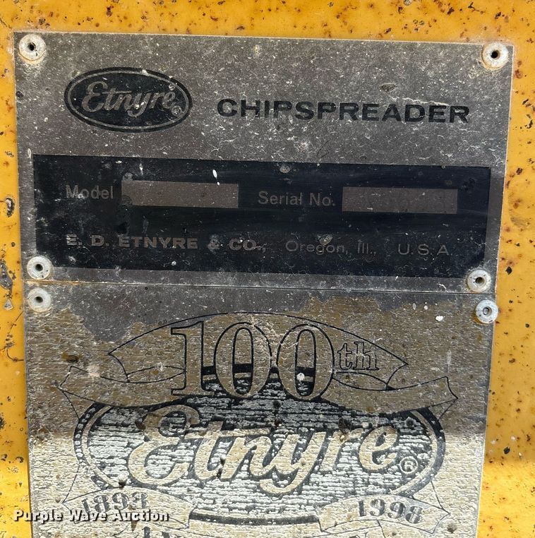 image for item DY0828 Etnyre chip spreader