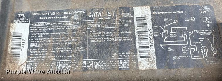 image for item DY0842 1994 Chevrolet C1500 Ext. Cab pickup truck