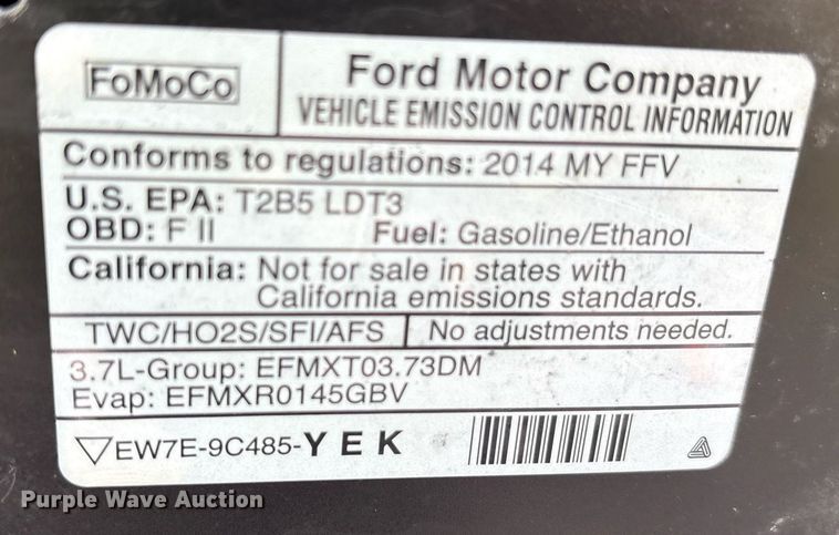 image for item DY0844 2014 Ford Explorer Police Interceptor SUV