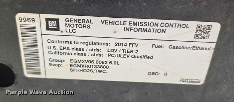 image for item DY0847 2014 Chevrolet Caprice Police 