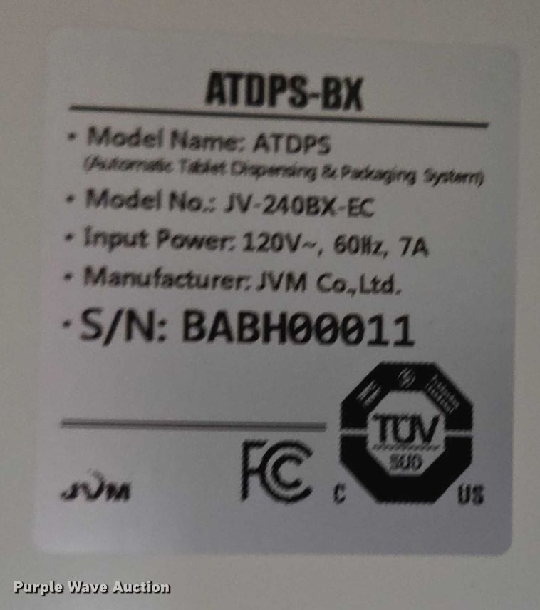 image for item DY0984 Insite JV-240BX6-EC medication dispenser