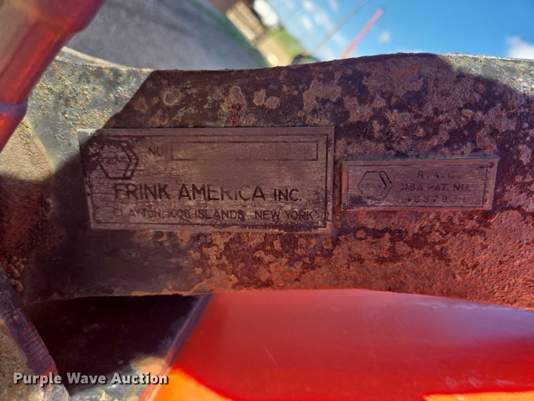 image for item DY0986 Frink America 12' W snow plow