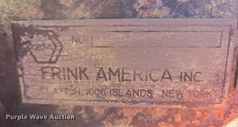 image for item DY0986 Frink America 12' W snow plow