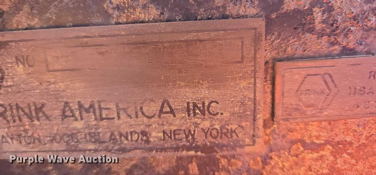 image for item DY0986 Frink America 12' W snow plow