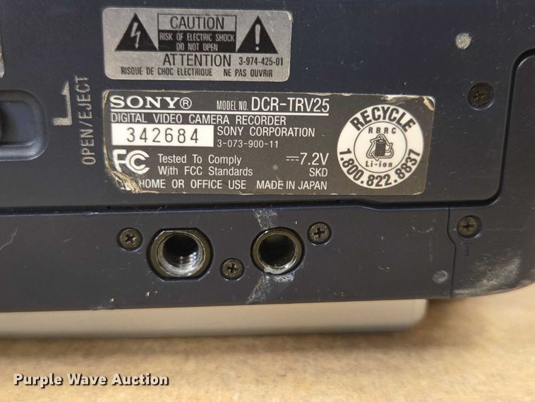 image for item DY0999 Sony 120x digital video camera 