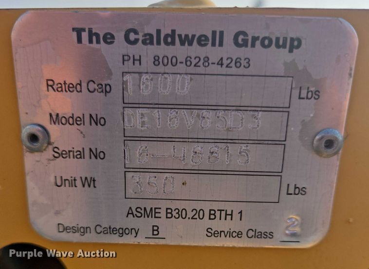 image for item DY1010 Caldwell UniVac vacuum lift