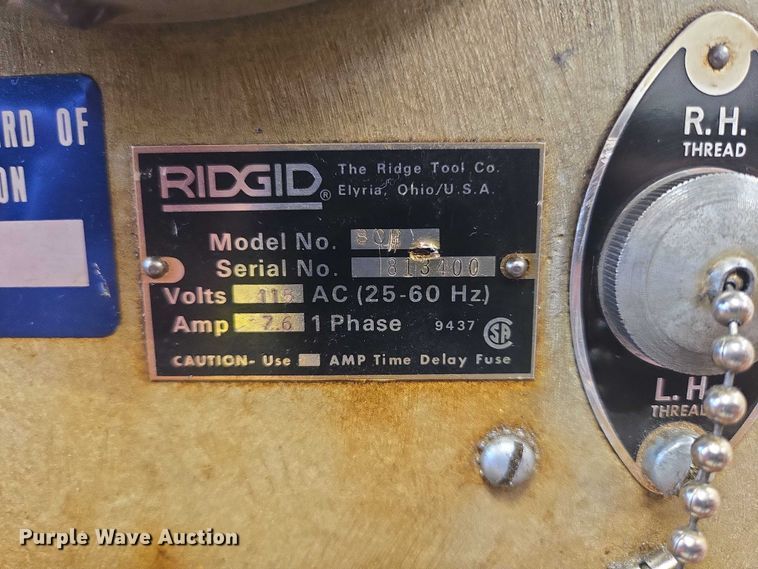 image for item DY1021 Rigid 802 pipe threader