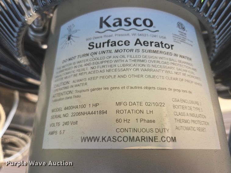 image for item DY1026 (5) Kasco 4400HA100 surface aerators