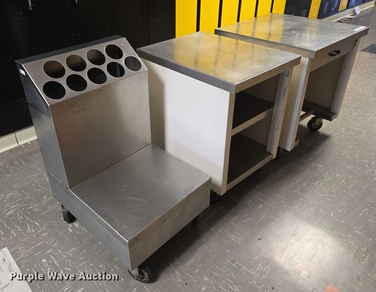 image for item DY1035 (3) stainless steel carts