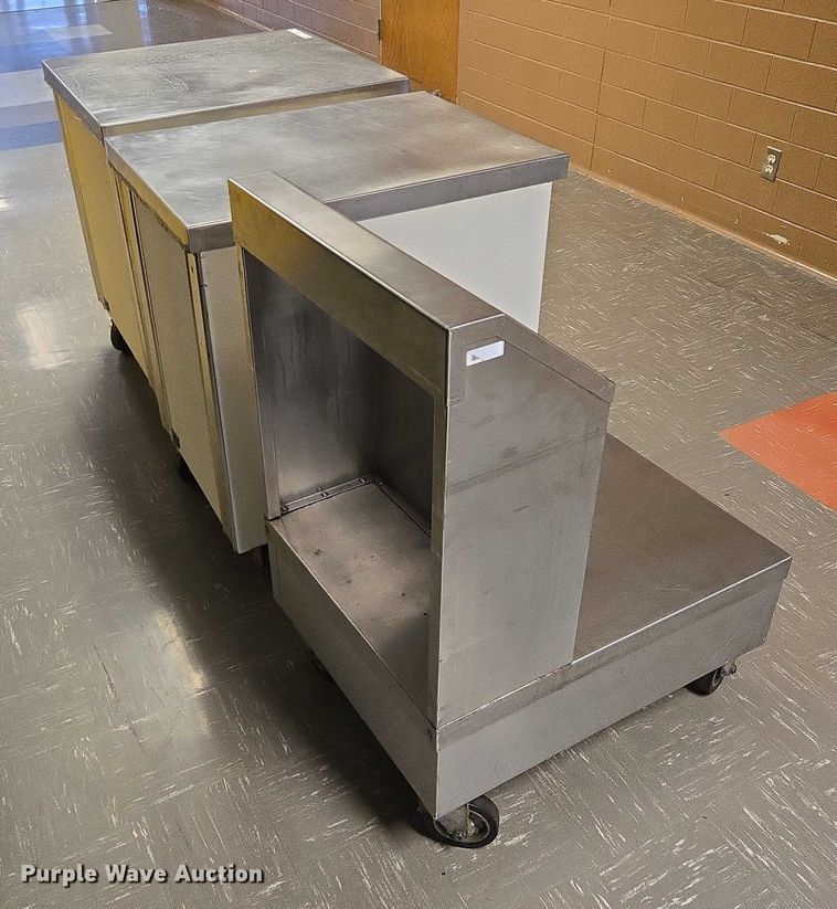 image for item DY1035 (3) stainless steel carts