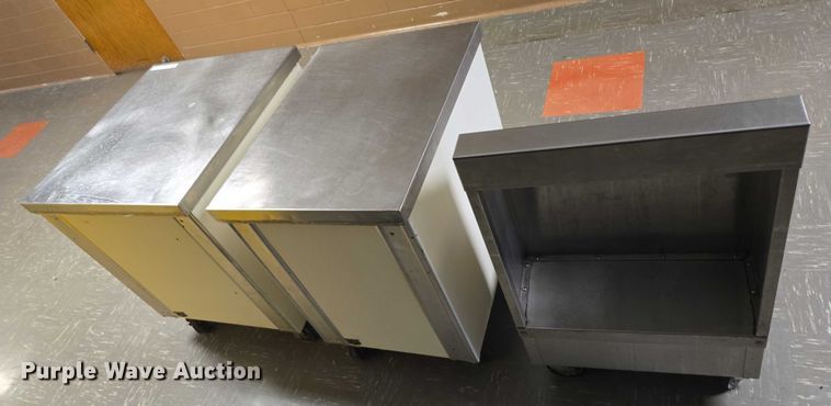 image for item DY1035 (3) stainless steel carts