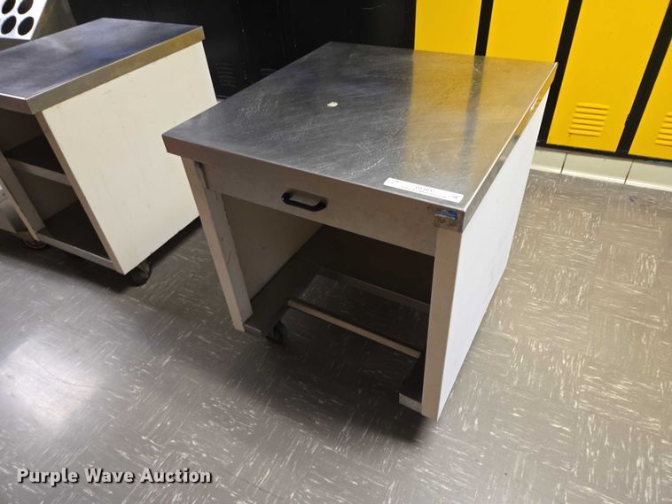 image for item DY1035 (3) stainless steel carts