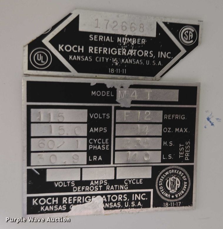 image for item DY1044 Koch M4T Refrigerator