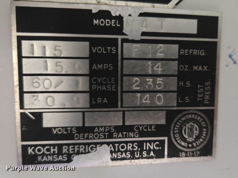 image for item DY1044 Koch M4T Refrigerator