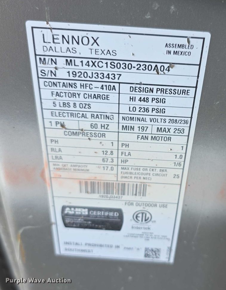 image for item DZ6005 HVAC units